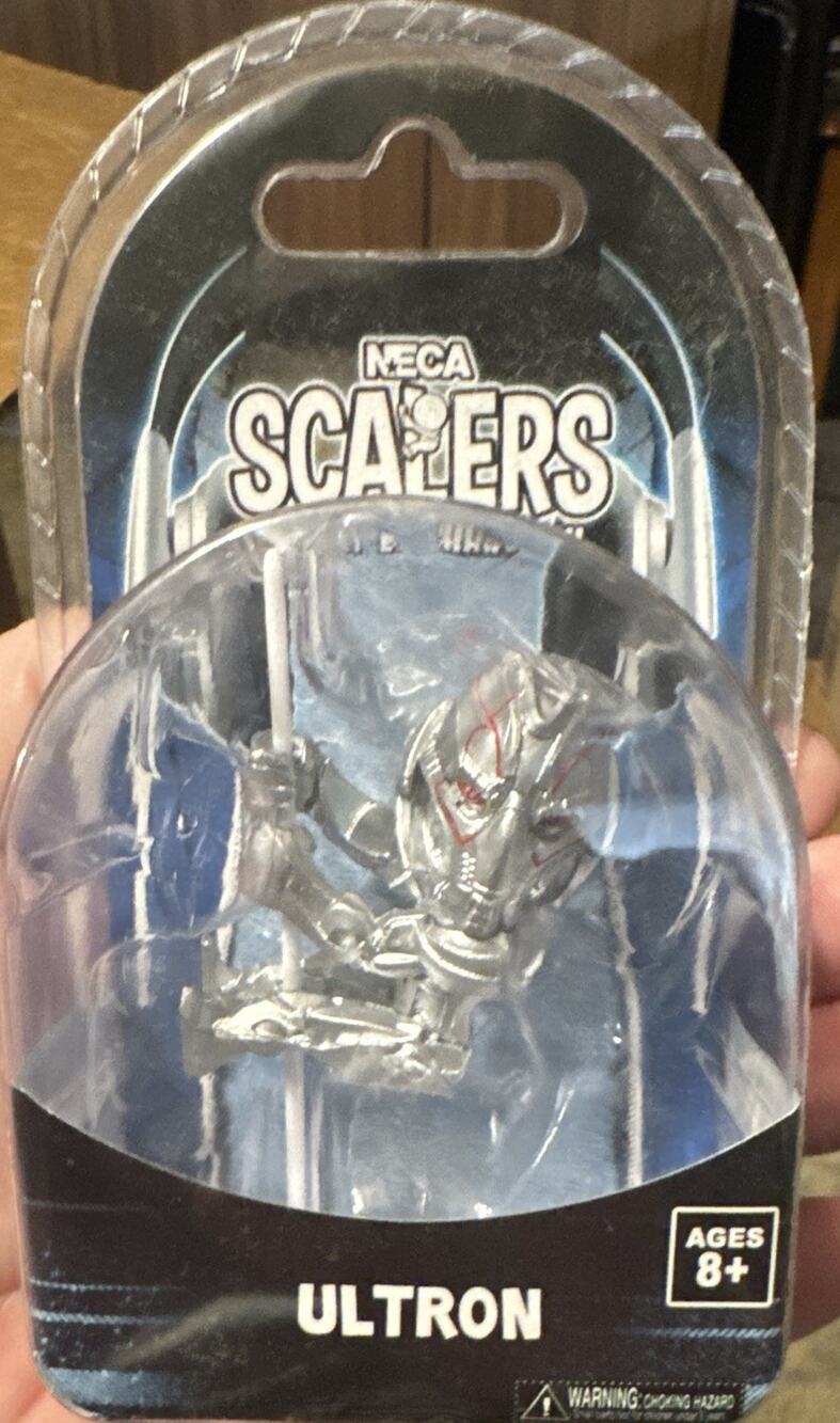 NECA Scalers Marvel Ultron Mini Clip-On Figurine Silver Plastic MPN 14298